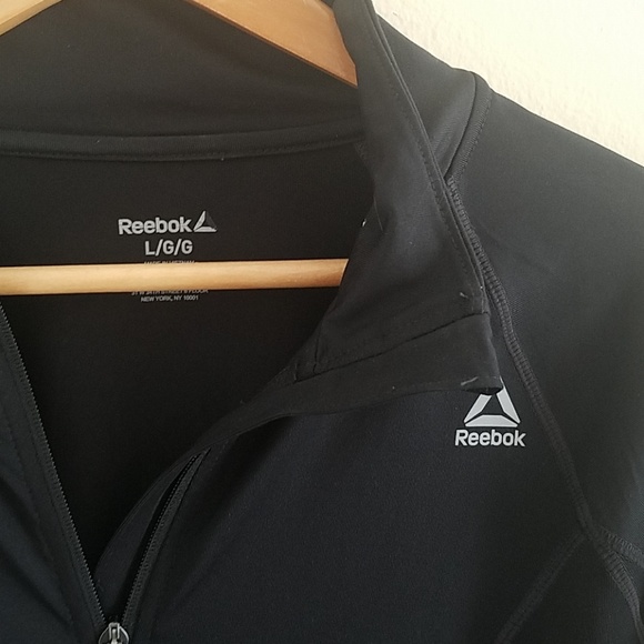 Reebok Track Jacket Thumb Holes Size Large - Picture 2 of 5